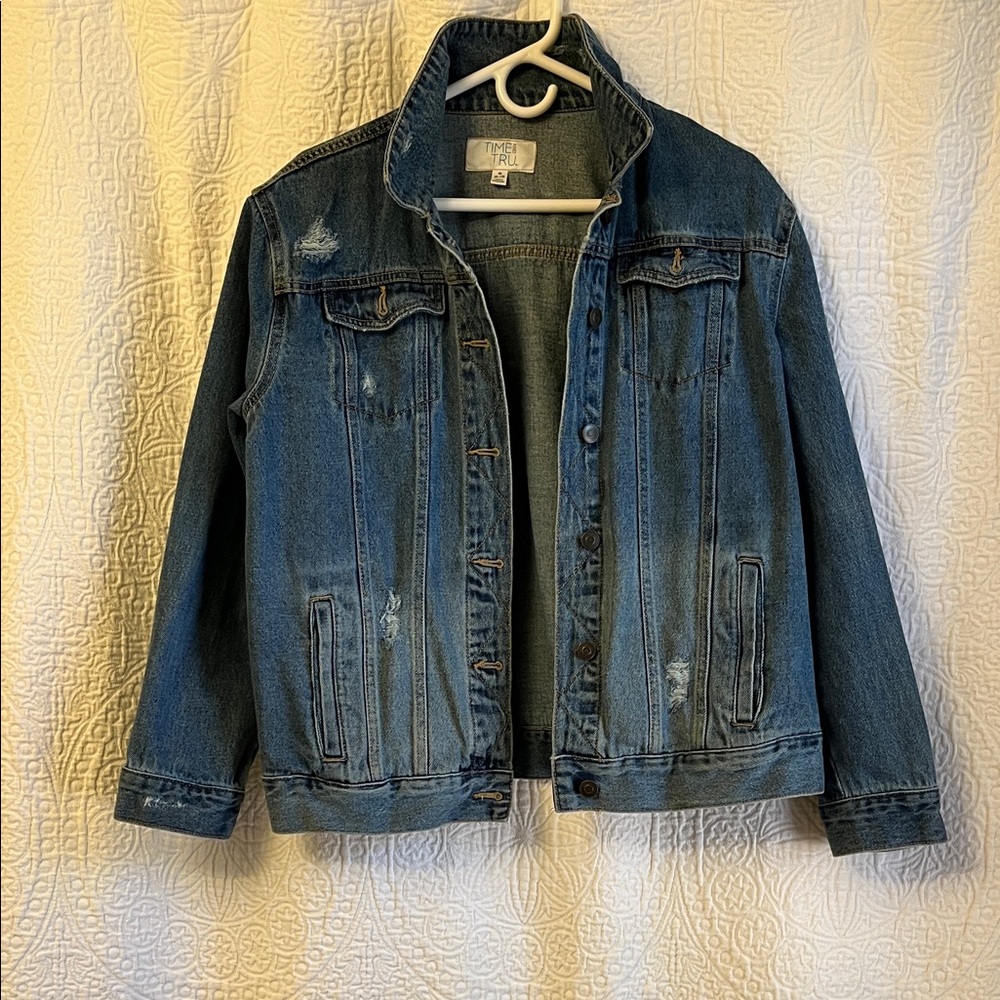 Time and Tru Blue Denim Jacket